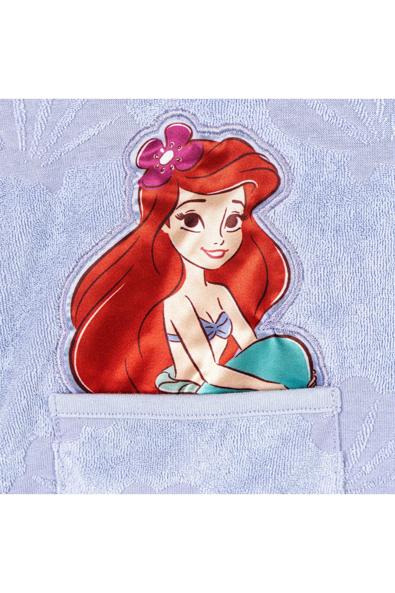 Princess Hooded Swimwear Cover Up, Alternate, color, Ariel Flounder Lilac