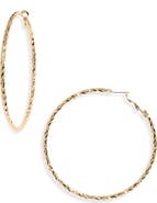 Nordstrom Textured Hoop Earrings
