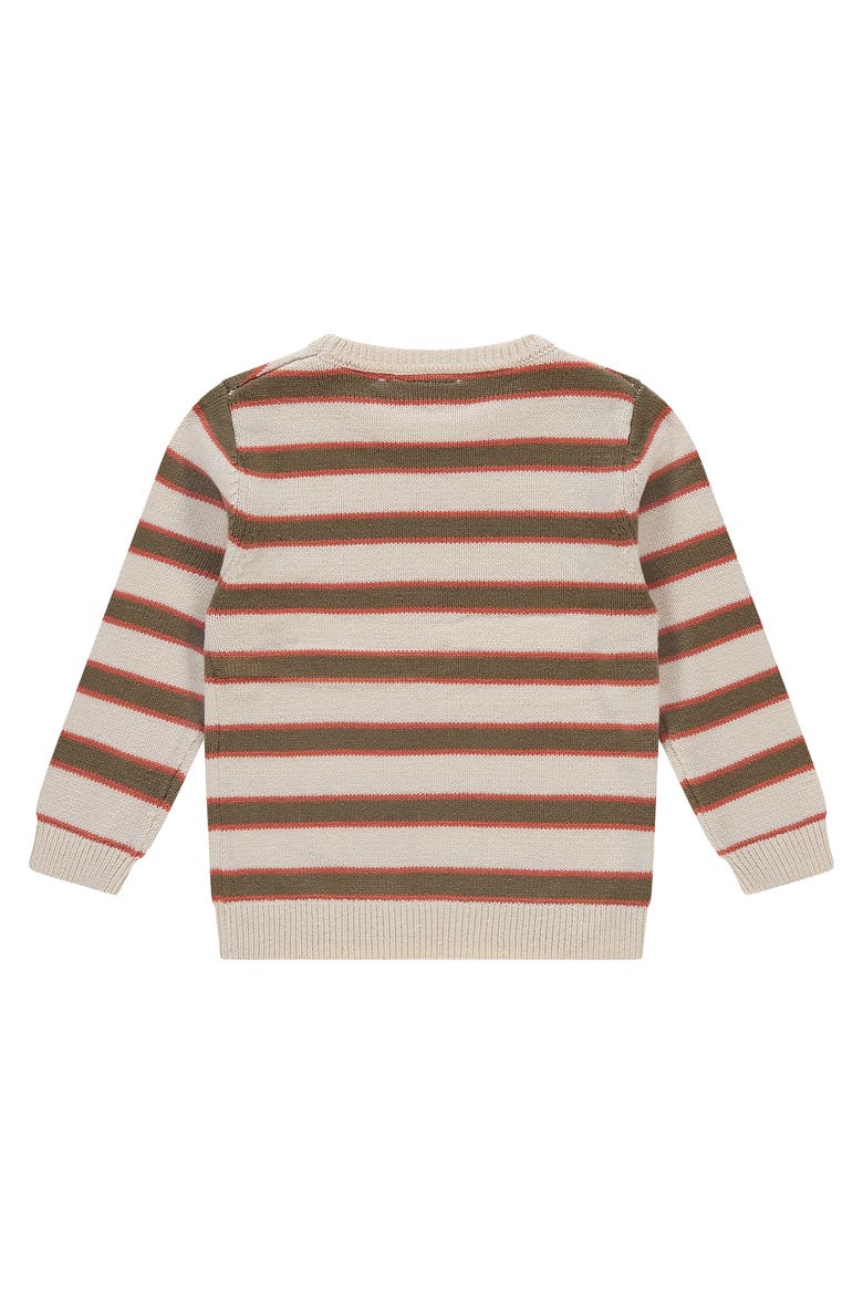 Multi-Stripe Knit Sweater, Alternate, color, Off White