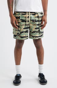 Billionaire Boys Club BB Camo Drawstring Cargo Shorts