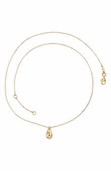 CANDELA JEWELRY 14K Yellow Gold Teardrop Pendant Necklace