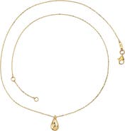 CANDELA JEWELRY 14K Yellow Gold Teardrop Pendant Necklace
