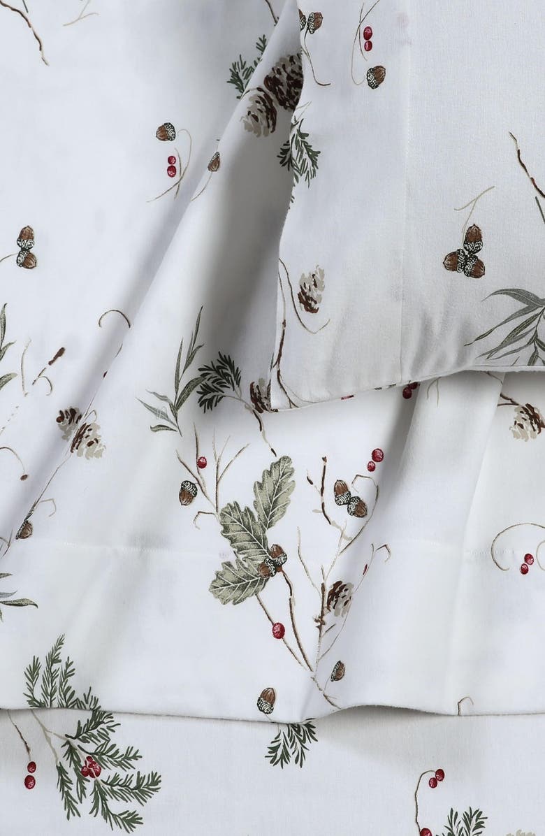 AZORES HOME Cotton Flannel Sheet Set, Alternate, color, Harmony