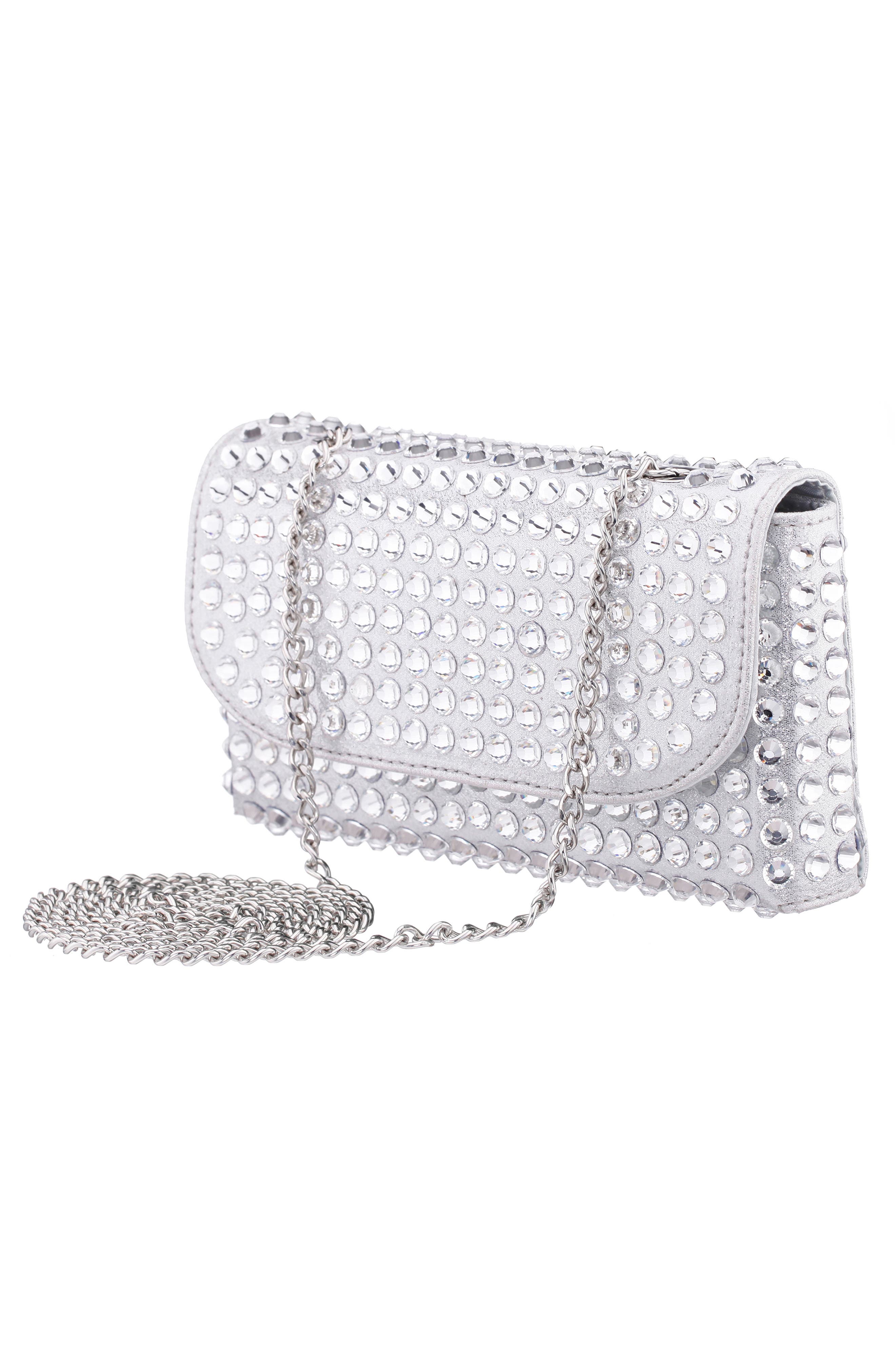 Bixby Clutch, Alternate, color, SILVER
