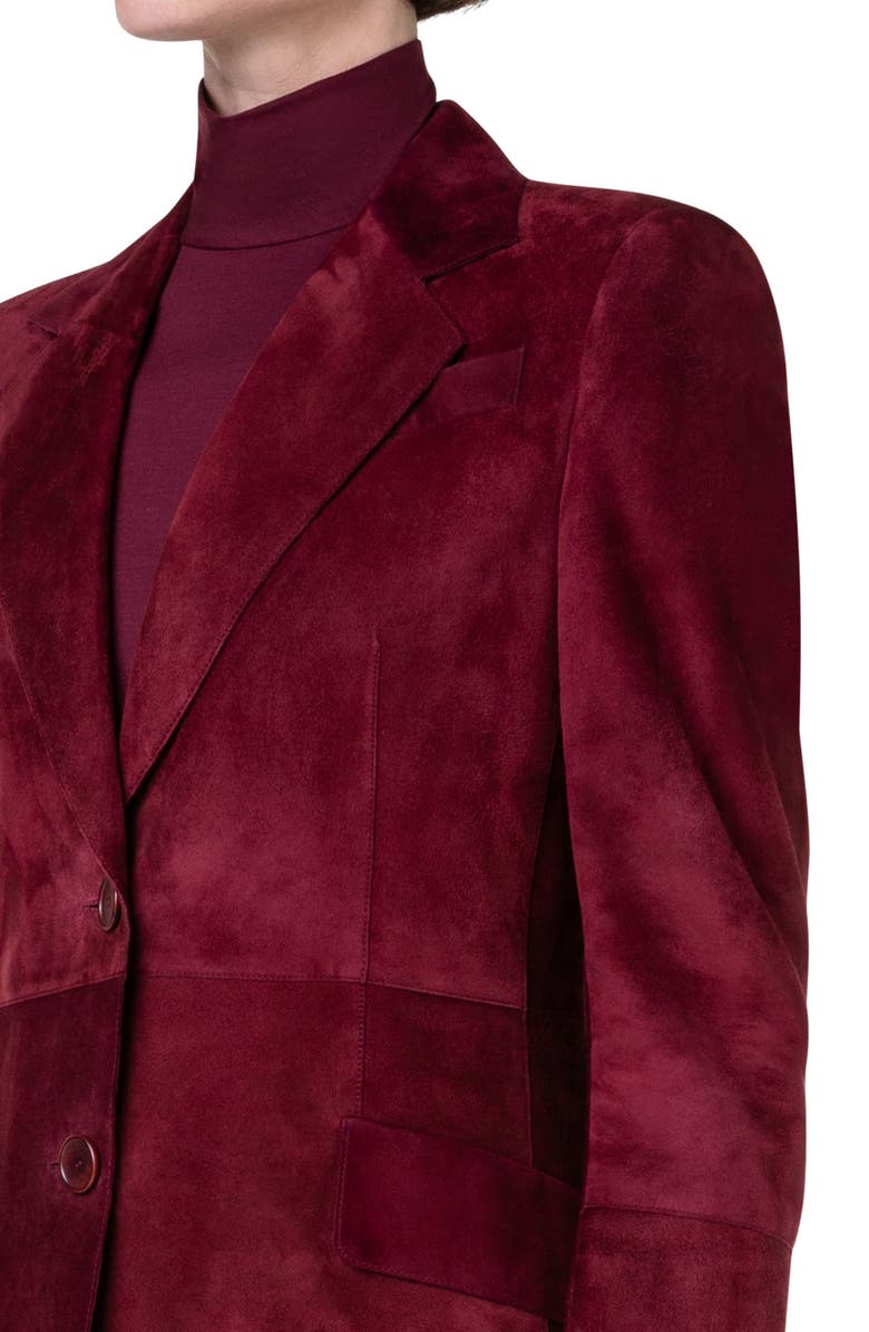 Akris punto Suede Blazer, Alternate, color, 