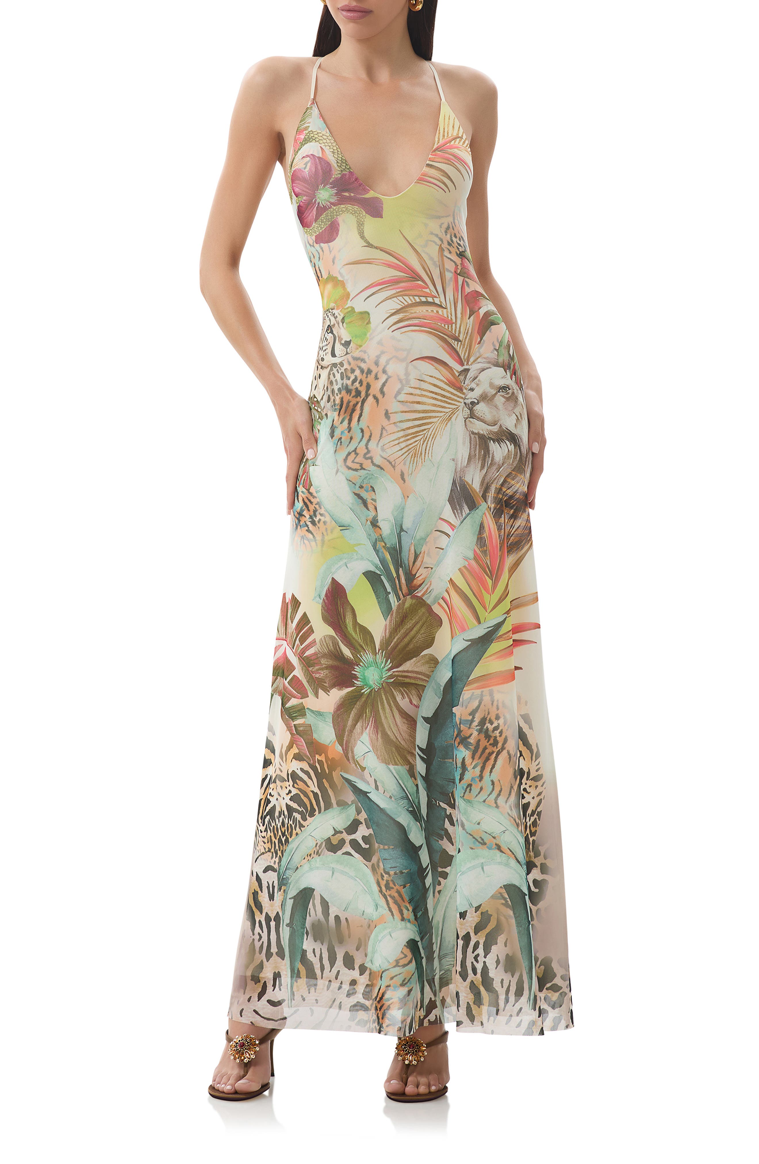 afrm romy maxi dress AFRM Romy Dress in Green