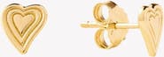 Rizen Jewelry Emanate Love Heart Stud Earrings