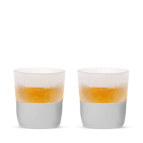 Glass FREEZE Whiskey Cooling Cup Set of 2
