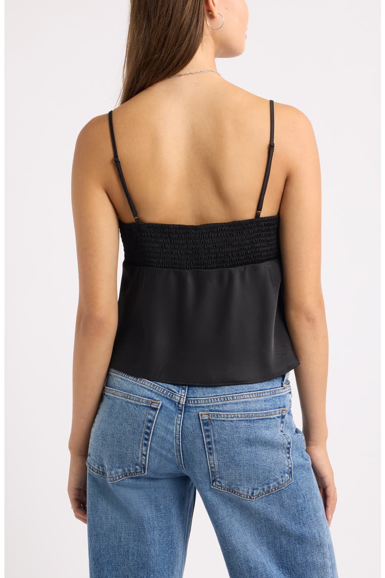 Satin Camisole, Alternate, color, BLACK