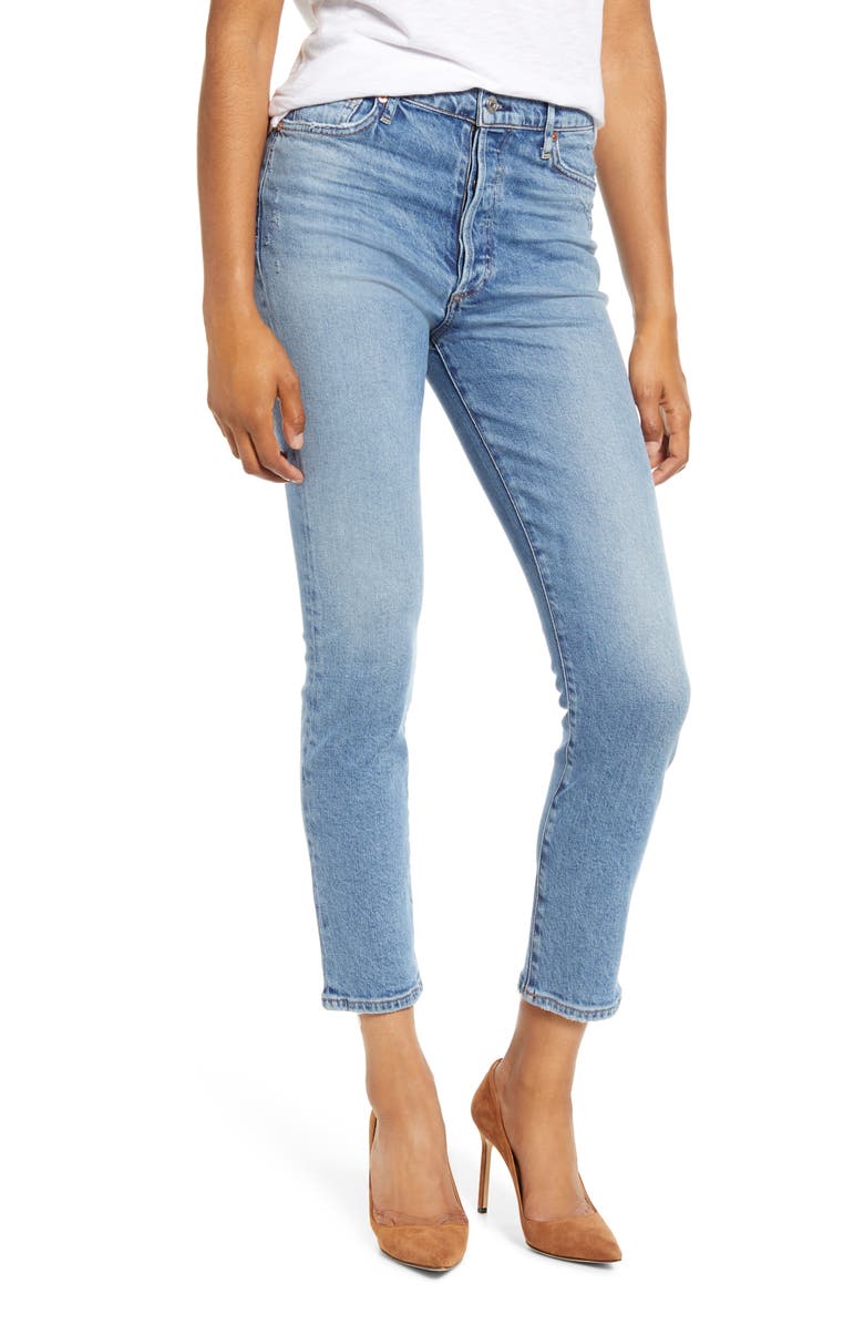Citizens of Humanity Olivia High Waist Slim Ankle Jeans, Main, color, 