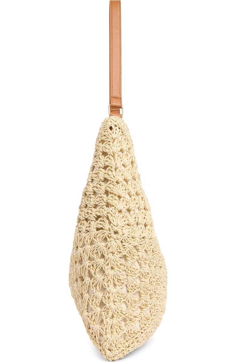 Dolce Vita Bloom Straw Shoulder Bag, Alternate, color, Natural