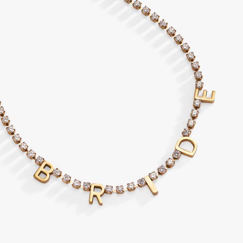 Alex And Ani Bride Tennis Chain Necklace In Gold