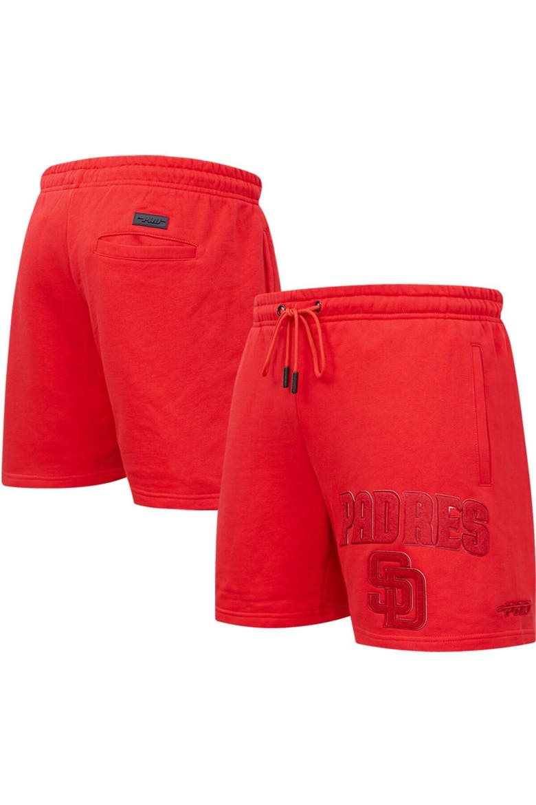 Men's Pro Standard San Diego Padres Triple Red Classic Shorts, Main, color, Red