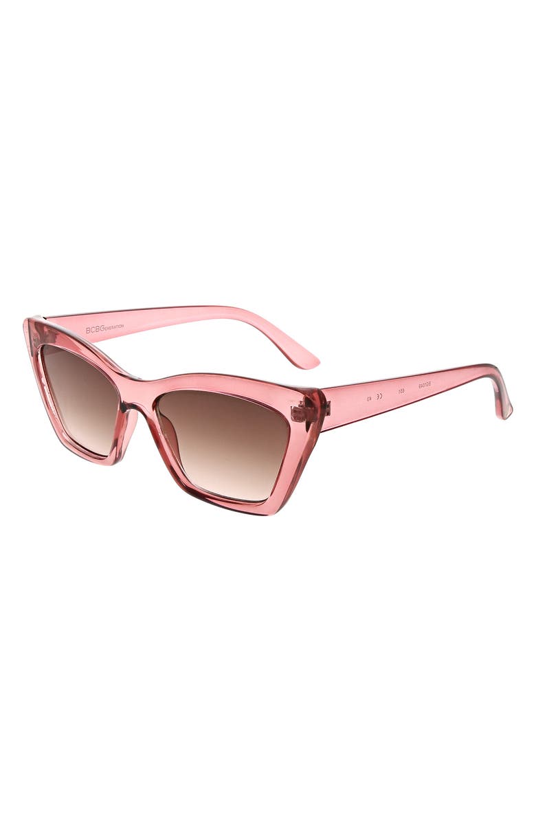 BCBG Cat Eye Sunglasses, Alternate, color, Blush