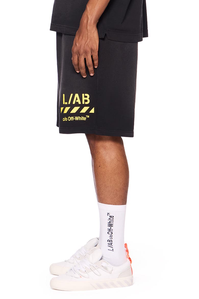 Diag Garment Wash Shorts, Alternate, color, BLACK