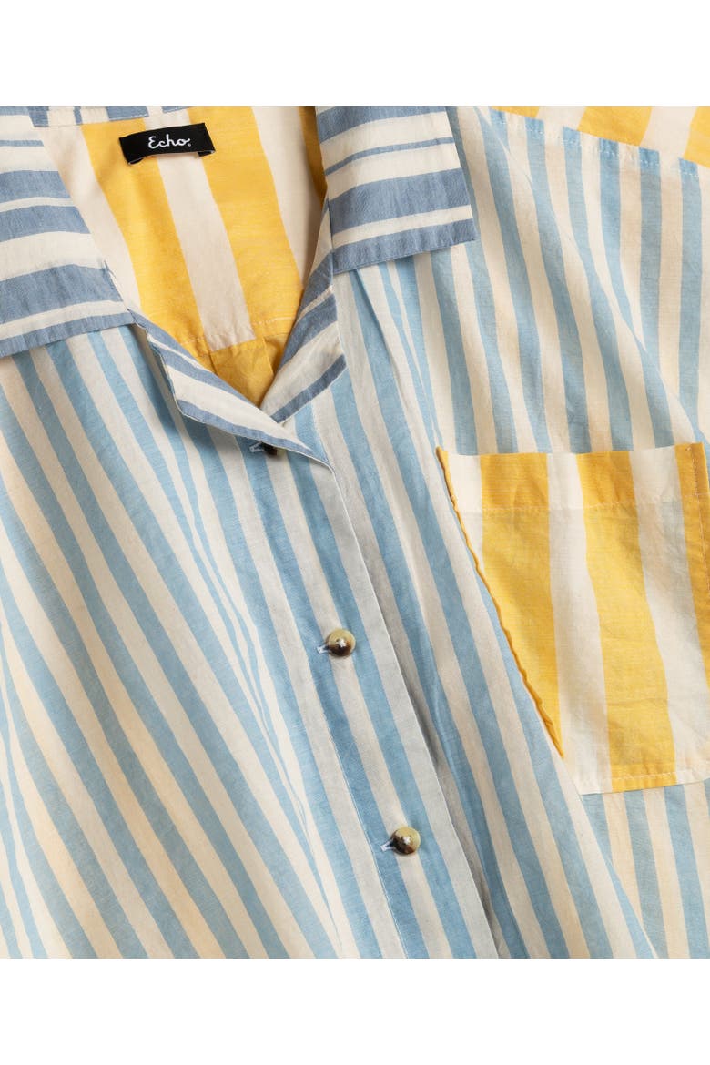 Cassis Camp Shirt, Alternate, color, Chambray