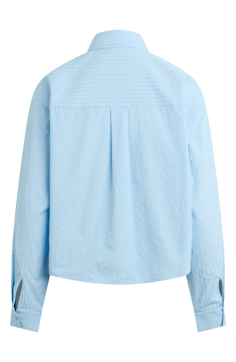 Favorite Daughter The Jenni Button-Up Blouse, Alternate, color, Light Blue Stripe