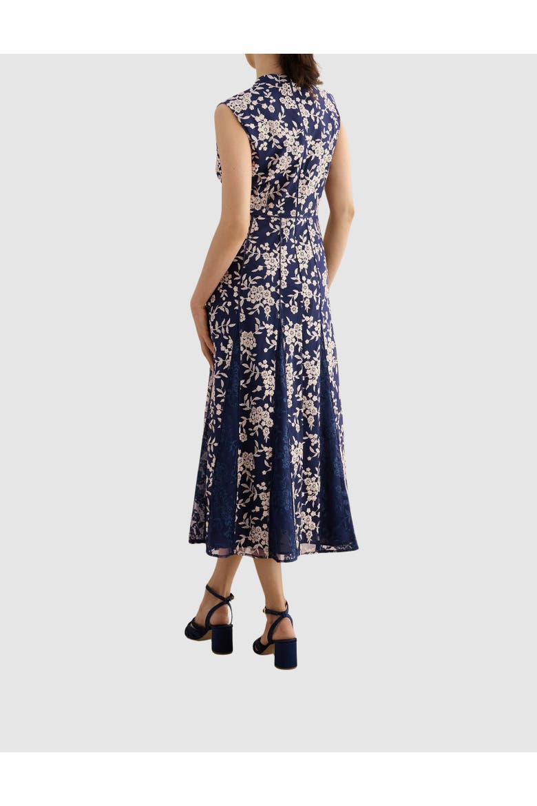 Quin Sleeveless V-Neck Embroidered Dress, Alternate, color, Midnight Blush