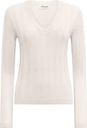 Callas Milano Rione V-Neck Rib Sweater
