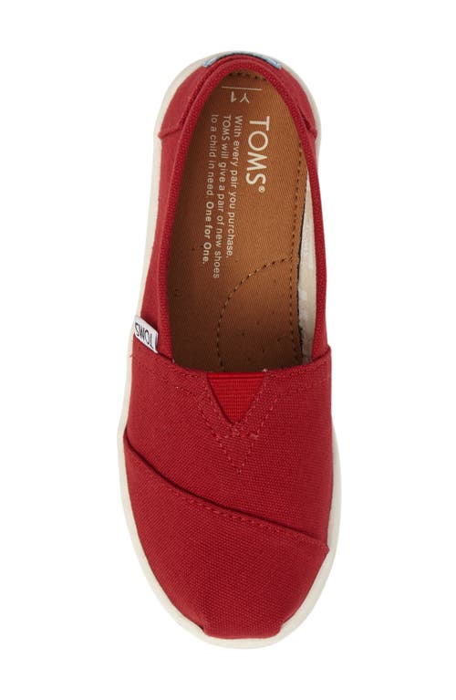 Toms 2.0 Classic Alpargata Slip-on In Red