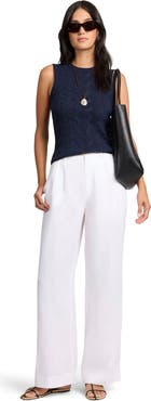 Onia Linen Cable Knit Tank