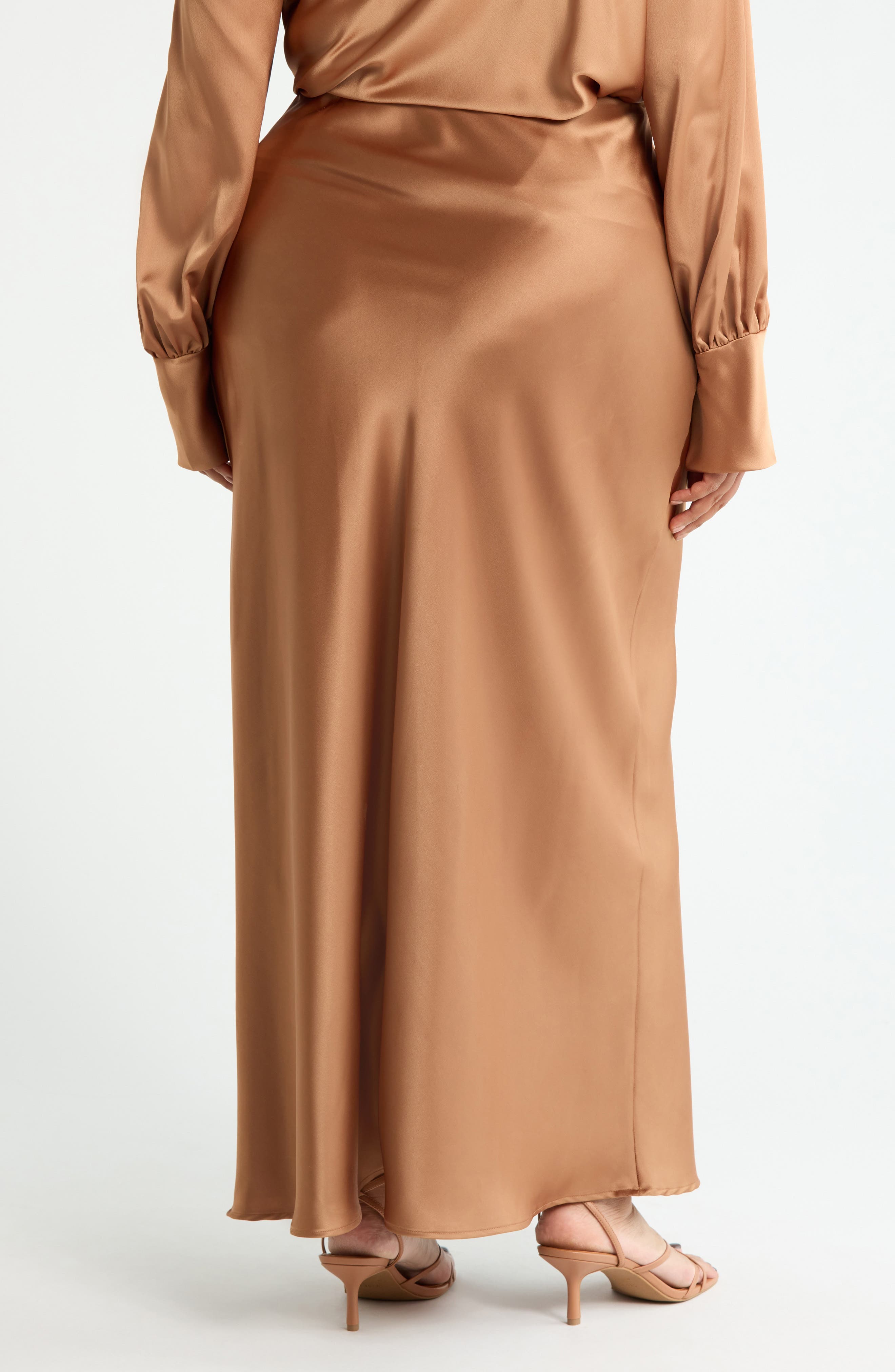 Satin A-Line Skirt - image 4