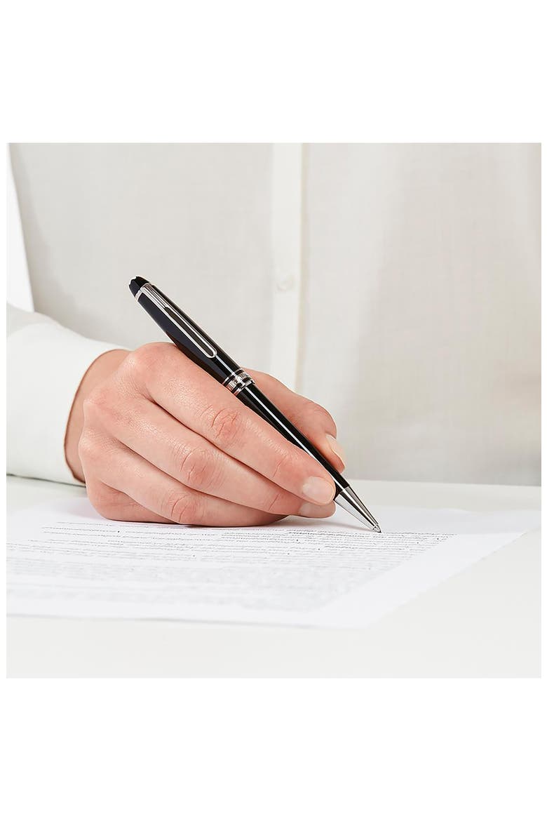 Meisterstück Platinum Coated Classique Ballpoint Pen, Alternate, color, BLACK