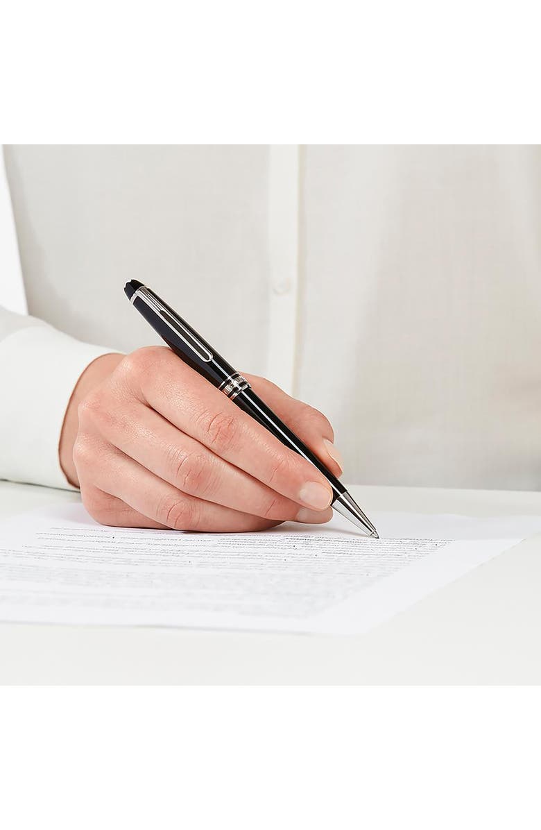 Montblanc Meisterstück Platinum Coated Classique Ballpoint Pen, Alternate, color, Black