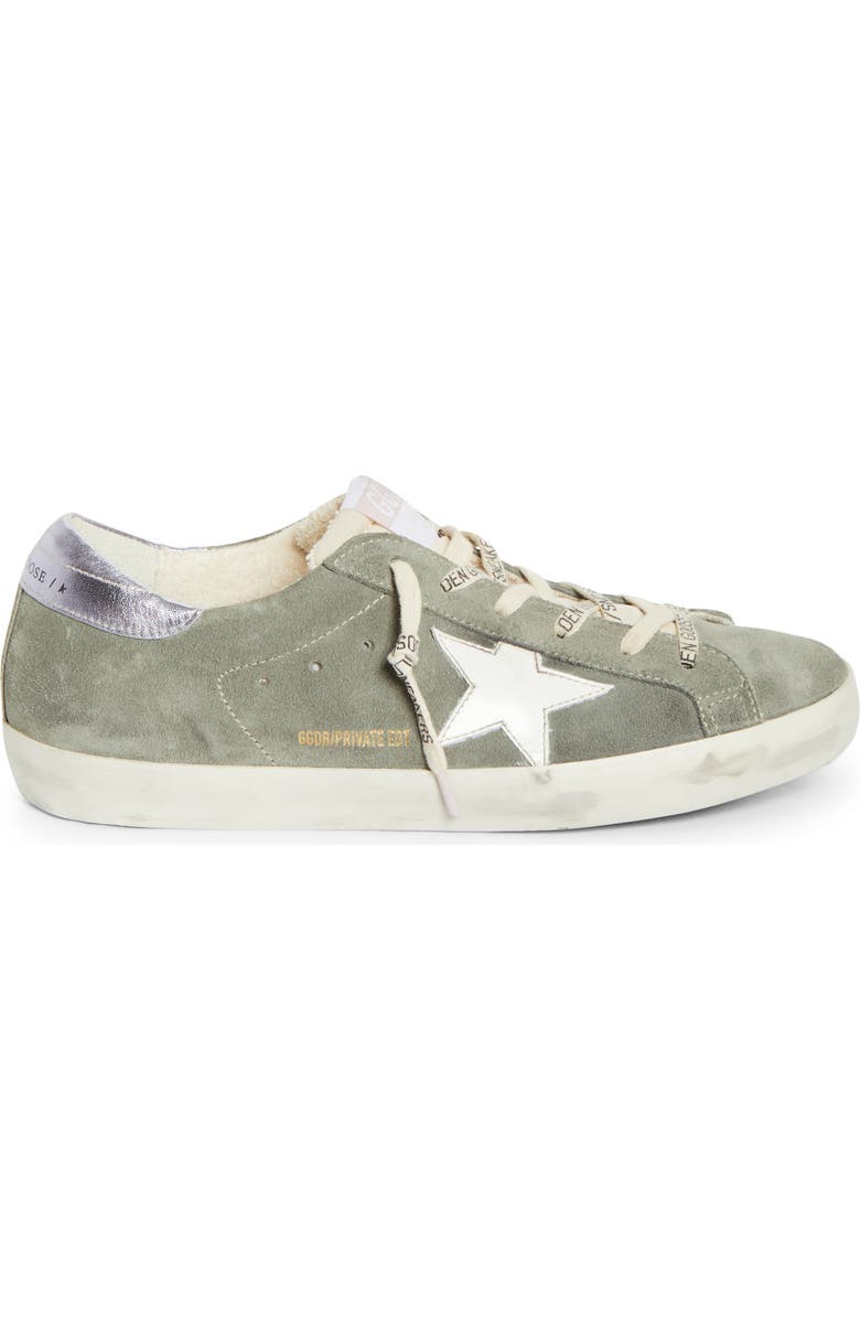 Golden Goose Super-Star Low Top Sneaker, Alternate, color, Green/ Lilla/ White