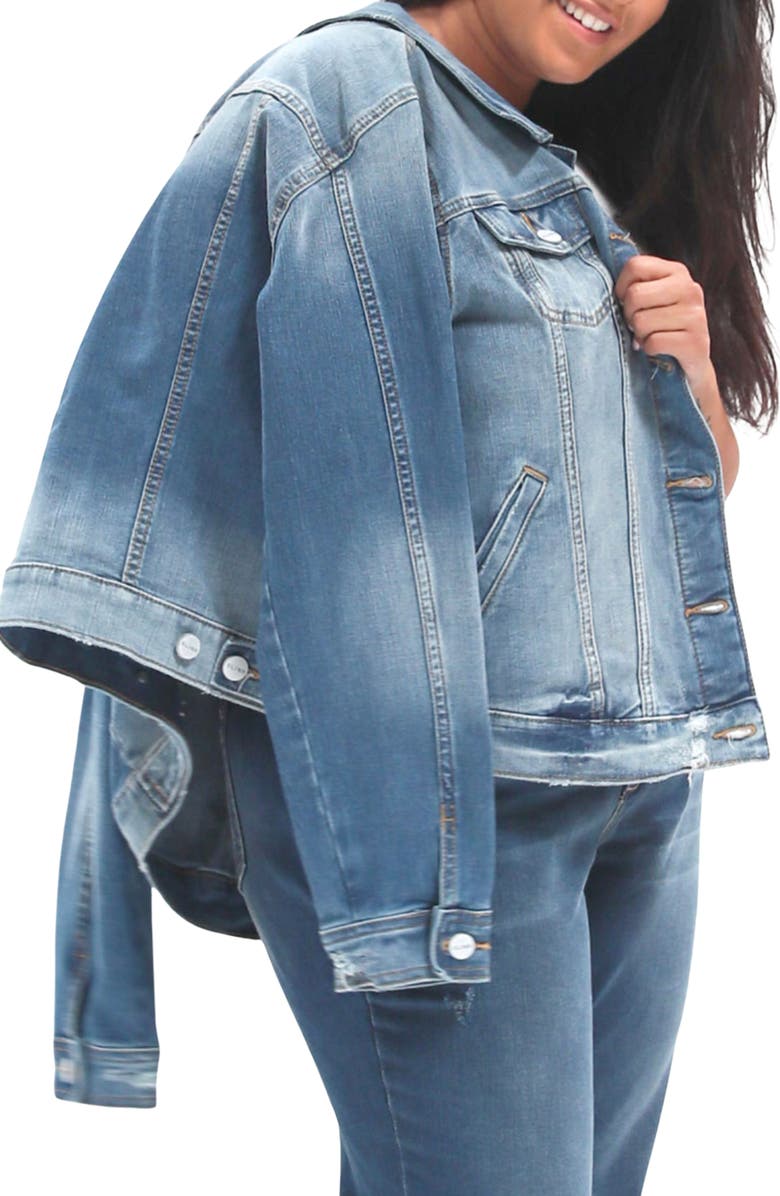 SLINK Jeans Denim Jacket, Alternate, color, Destiny