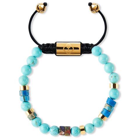 Agate Heishi Beaded Bracelet