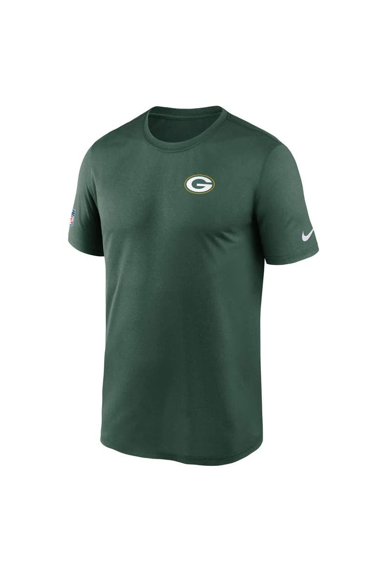 Men's Nike Green Green Bay Packers Sideline Legend Small Logo Dri-FIT T-Shirt, Alternate, color, Green