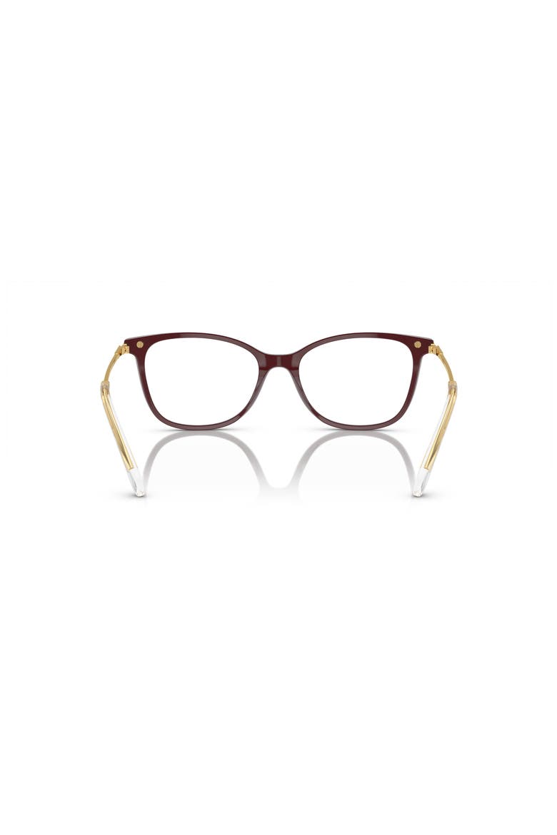 54mm Square optical glasses, Alternate, color, Red