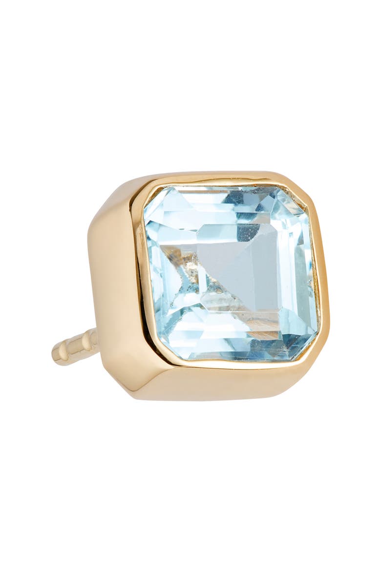 Cleo Jaeda Square Stud Earrings, Alternate, color, BLUE