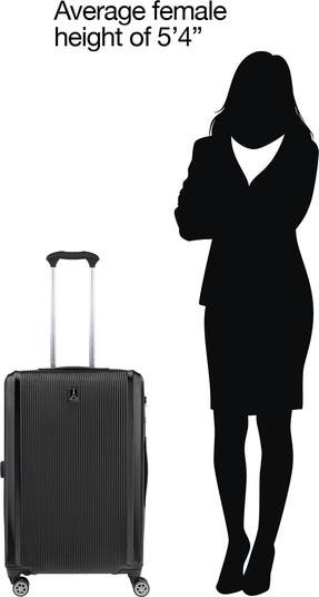 WalkAbout 6 Medium Check In Expandable Spinner Suitcase