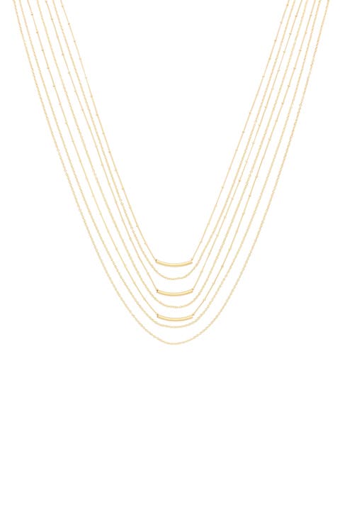 Multilayered Chain Necklace
