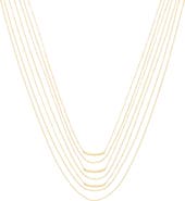 OLIVIA WELLES Multilayered Chain Necklace