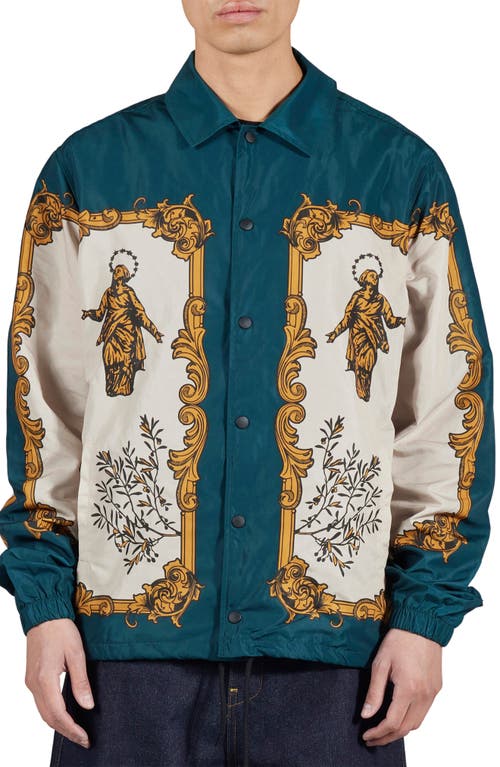 PLEASURES PLEASURES LORENZO SATIN COACH'S JACKET