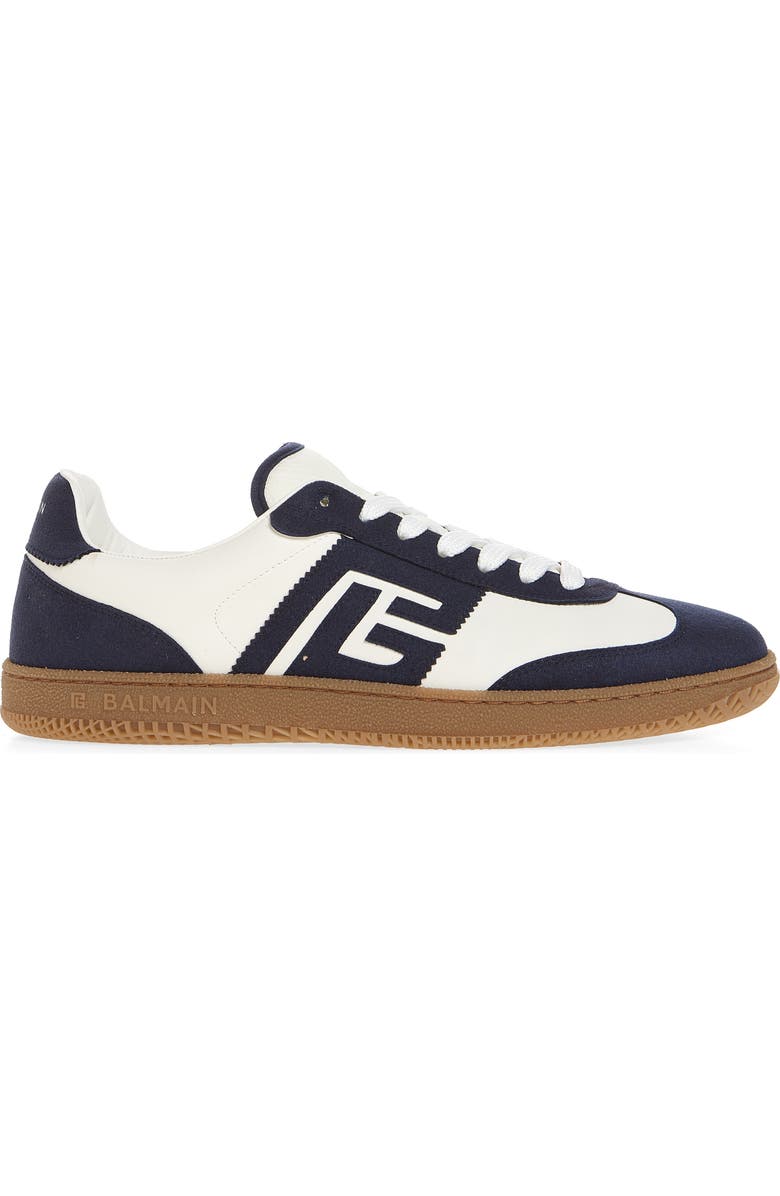 Balmain Swan Trainer Sneaker, Alternate, color, Gym White/ Navy