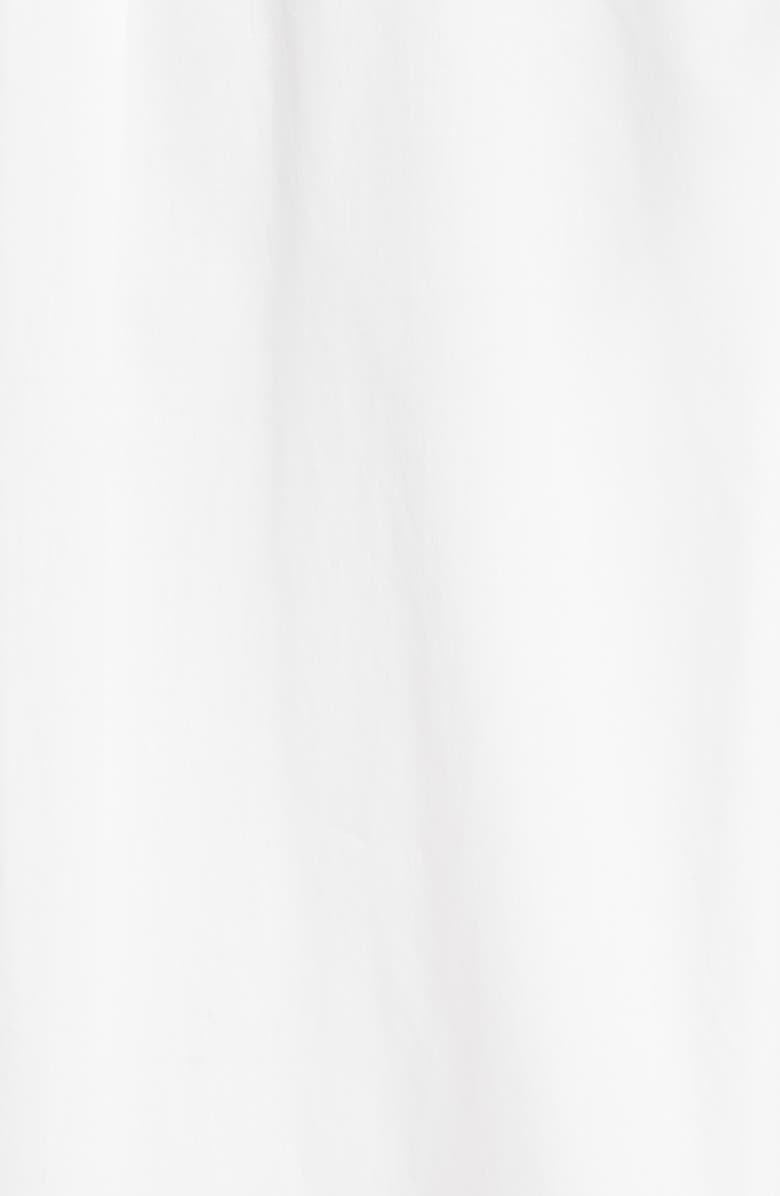 Brunello Cucinelli Embellished Trim Cotton Button-Up Blouse, Alternate, color,