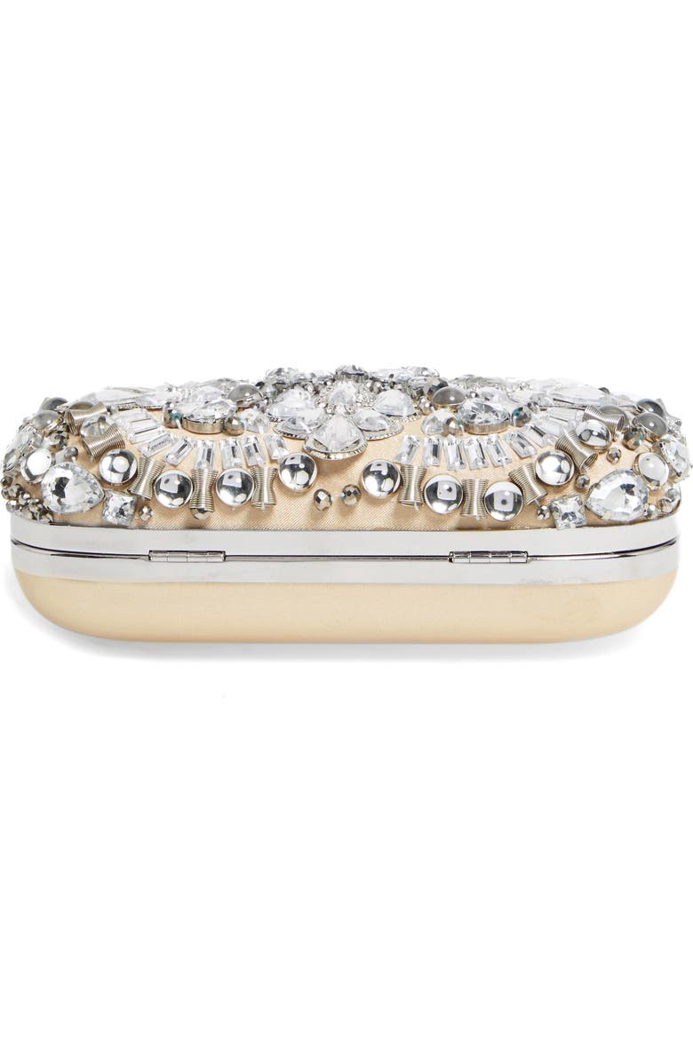 ZZDNU Natasha Couture Natasha Couture Crystal Embellished Frame Clutch, Alternate, color,