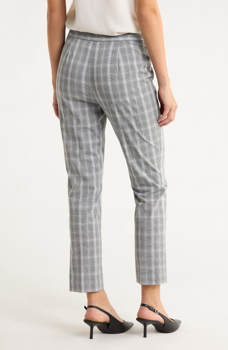 Elie Tahari Taylor Plaid Pants, Alternate, color, Black/ Taylor Plaid