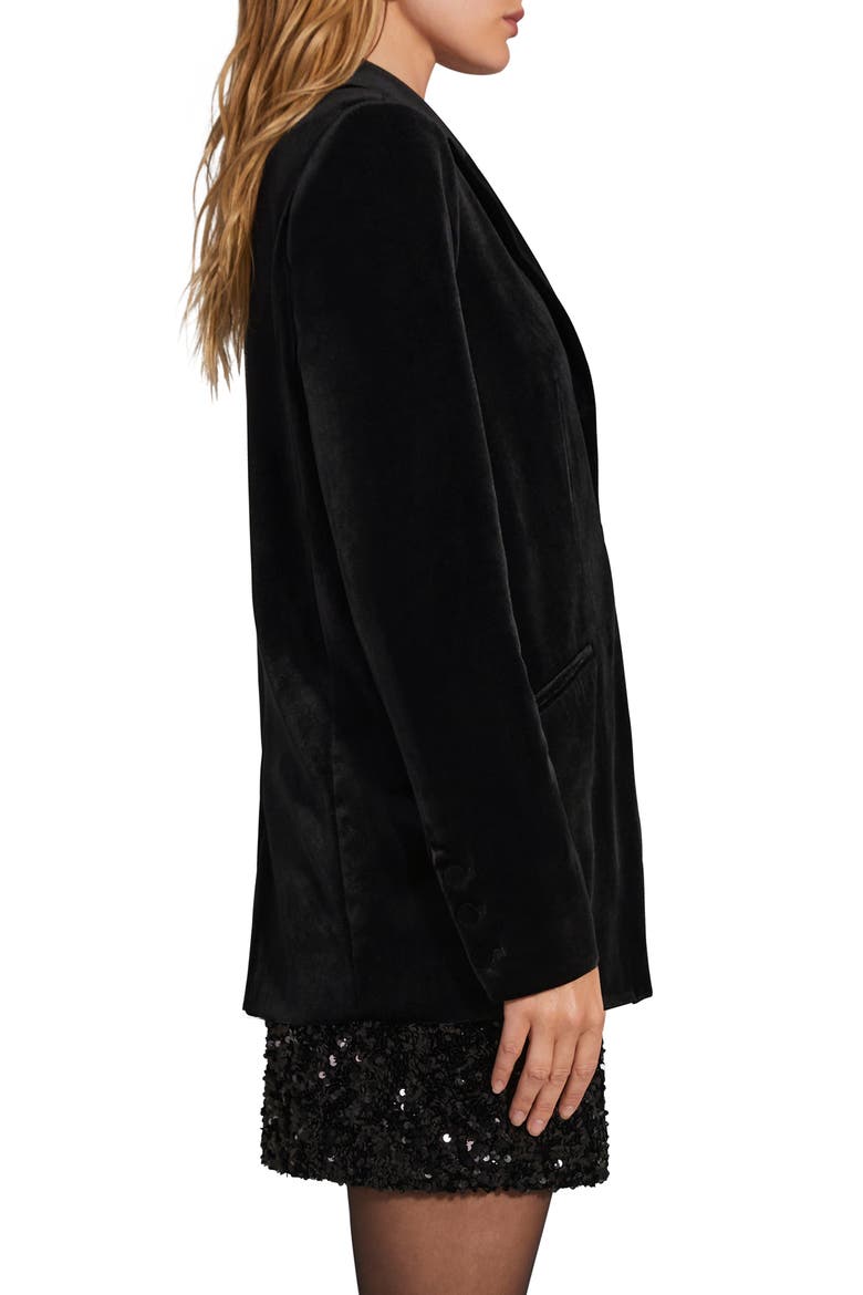 The Velvet Blazer, Alternate, color, BLACK