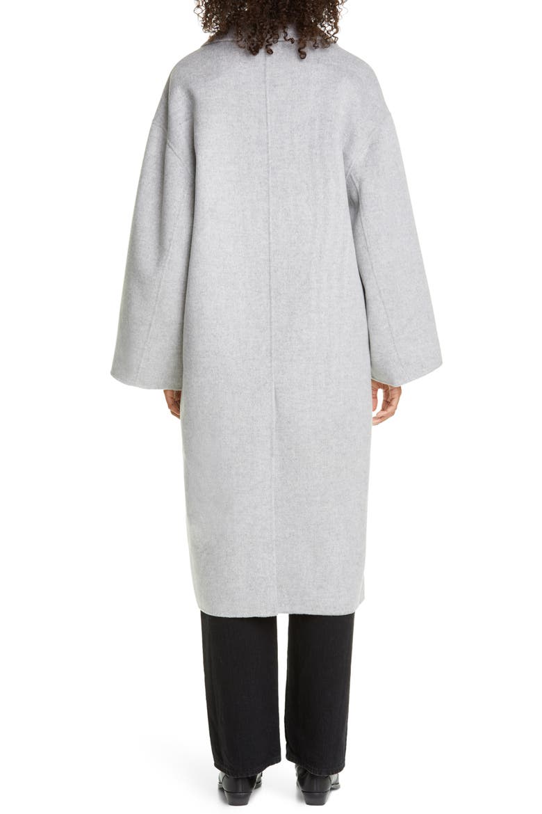 Borneo Double Breasted Wool & Cashmere Coat, Alternate, color, GREY MELANGE