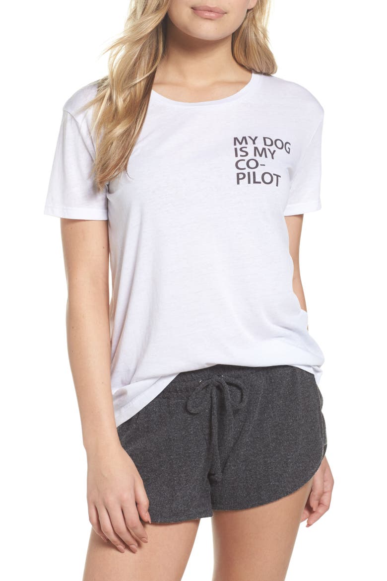 My Dog is My Co-Pilot Tee, Main, color, WHITE