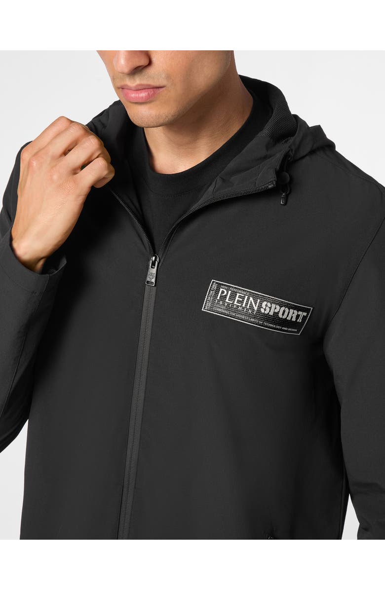 PLEIN SPORT Nylon K-Way Jacket Men, Alternate, color, Black