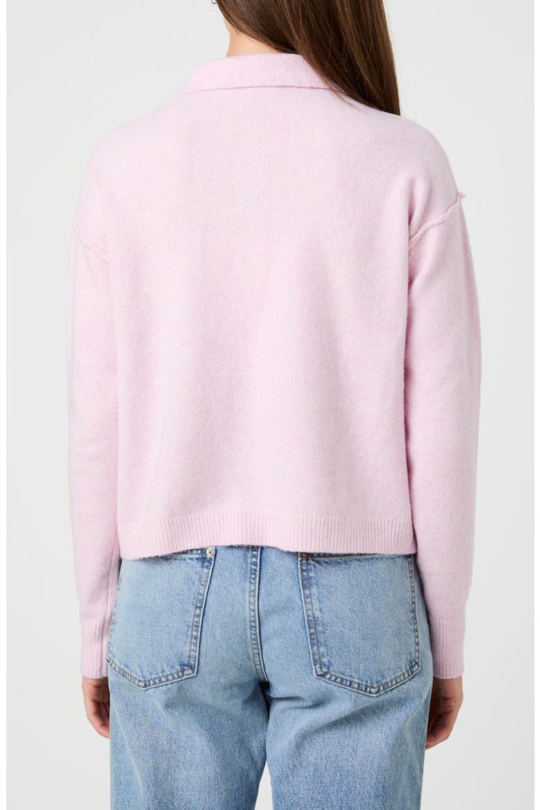 Gisselle Knit Polo Top, Alternate, color, LILAC