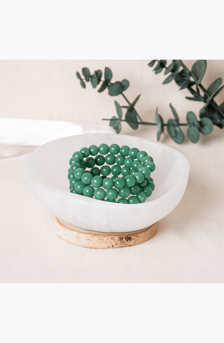 Tiny Rituals Handcrafted Selenite Crystal Recharging Bowl, Alternate, color, Translucent White