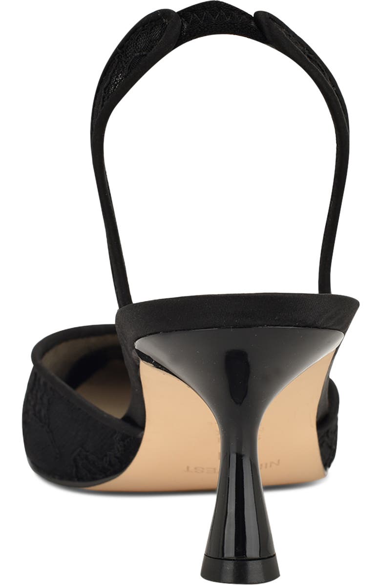 Nine West Rizze Slingback Pointed Toe Kitten Heel Pump, Alternate, color,