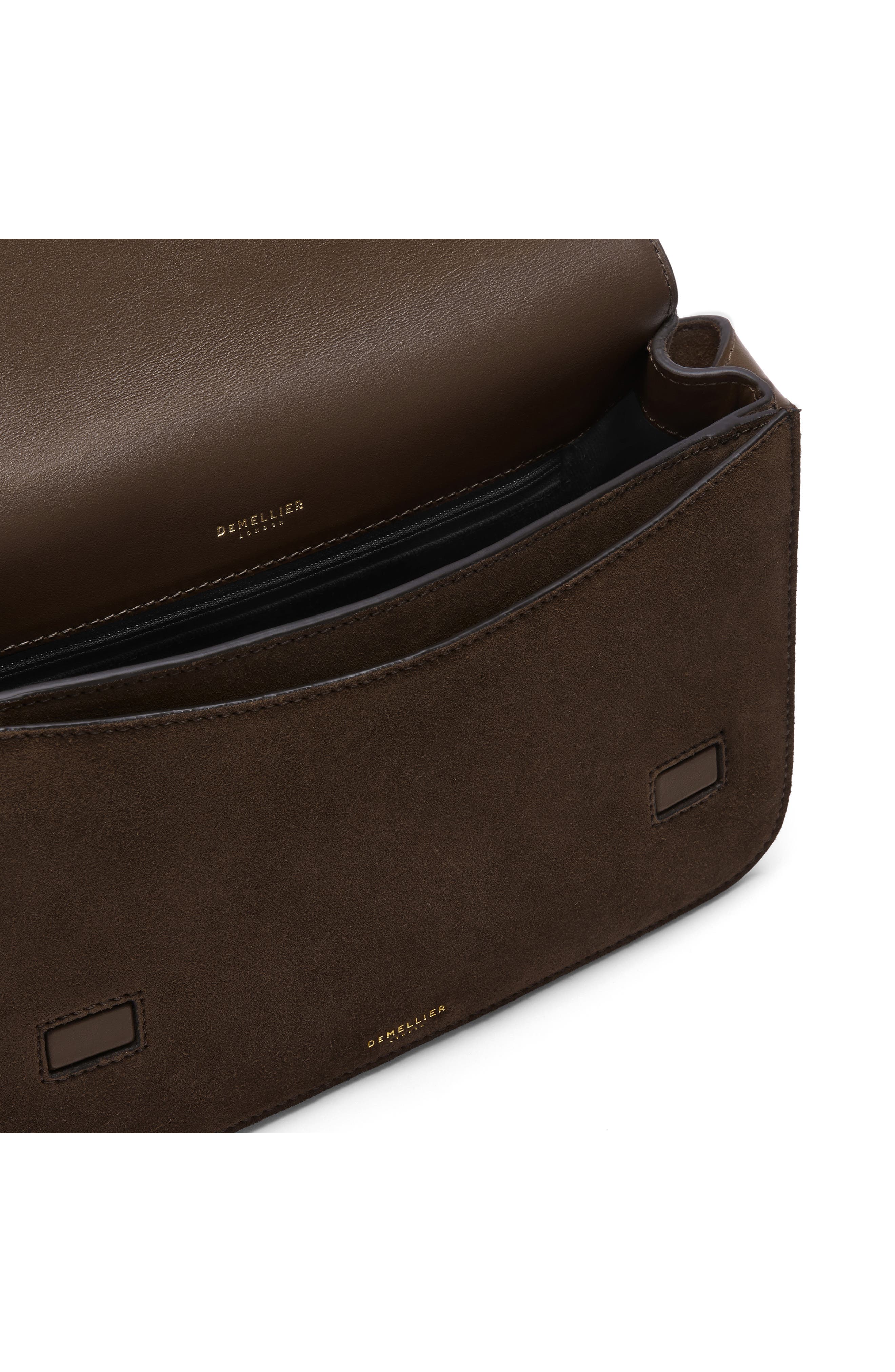 The New York Leather & Suede Crossbody Bag, Alternate, color, MOCHA